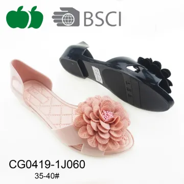 2017 Fancy Ladies Flower Jelly Shoes Sandals