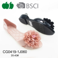 2017 Φανταχτερά γυναικεία σανδάλια γυναικών λουλουδιών Jelly παπούτσια