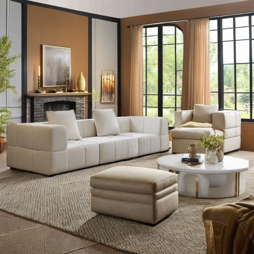 Modern Tufted Compressible Sectional Sofa