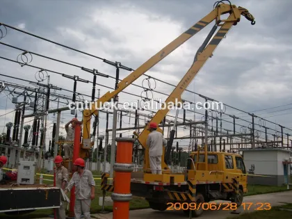 sinotruk howo 16m high lifting platform truck