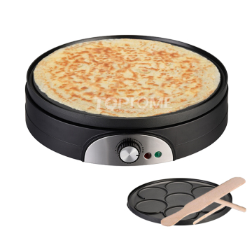 37CM 14.5 Inch 2 in 1 Detachable Reversible Crepe & Pancake Maker with 7 Holes - Kitchen Appliances