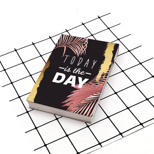 Custom Today هو The Day Style Hardcover Memo Pad Bookboor Portable Notebook and Diary