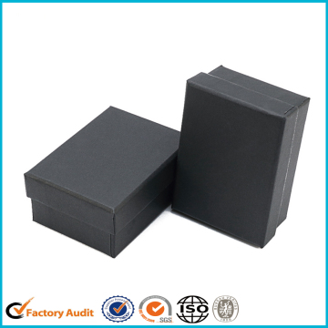 Elegant Manschettenknopf Schwarz Karton Display Box