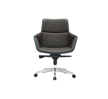 Multifunctional Medium Back Office Chair with Aluminum Base
