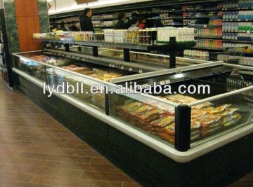 1.5M Dual Glass Island case, deep freezer