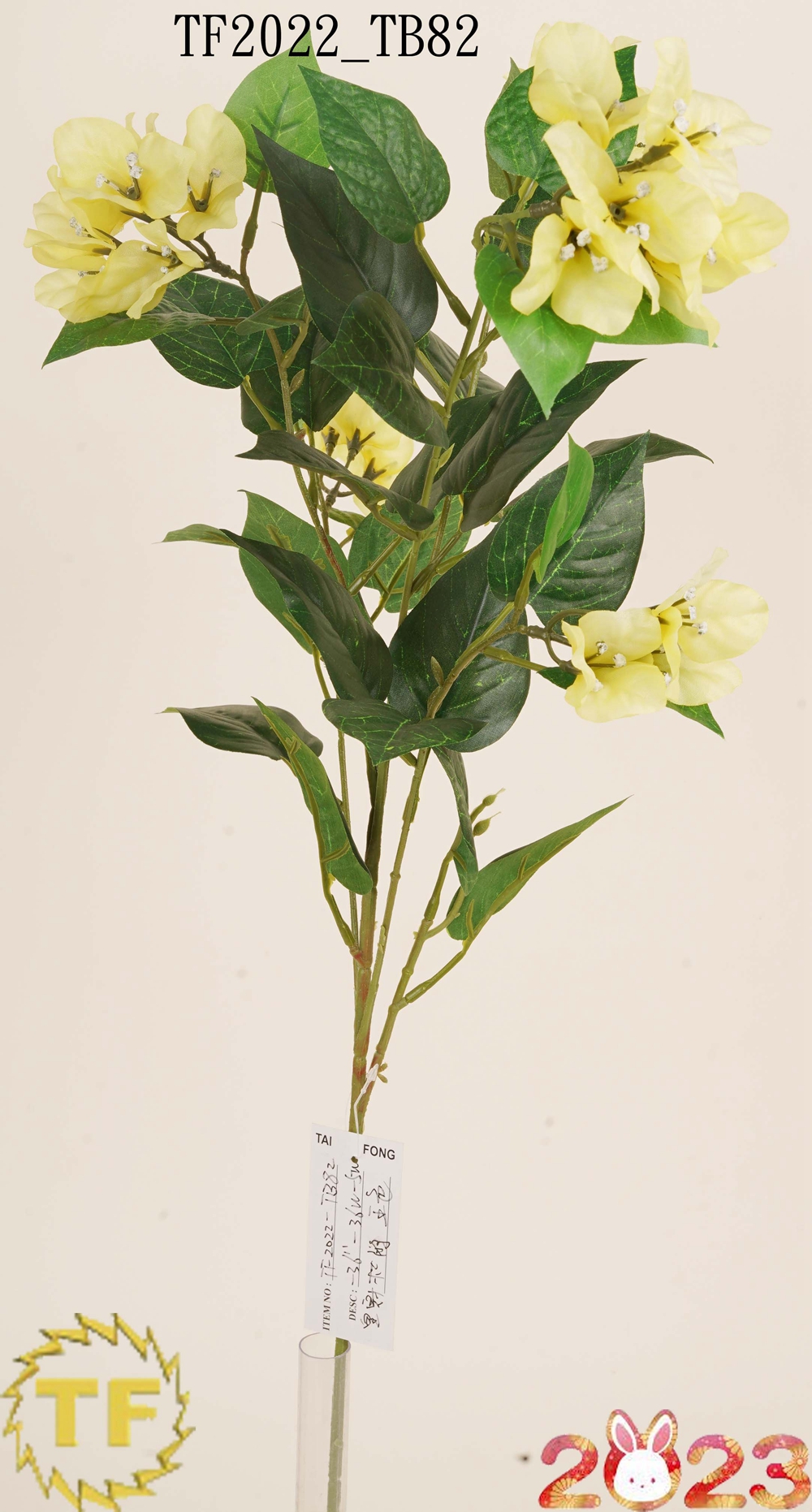 Spray de bougainvila amarelo 36 "