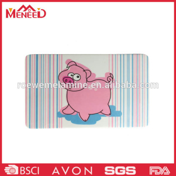 Cute pig prit 30% melamine and 100% melamine cheap chopping board