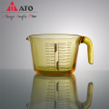 Taza de medición de vidrio de borosilicato con mango