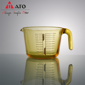 Borosilicate Glass Measuring Cup Mugs With Handle