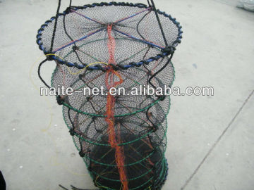 Polyethylene fishing netting cage