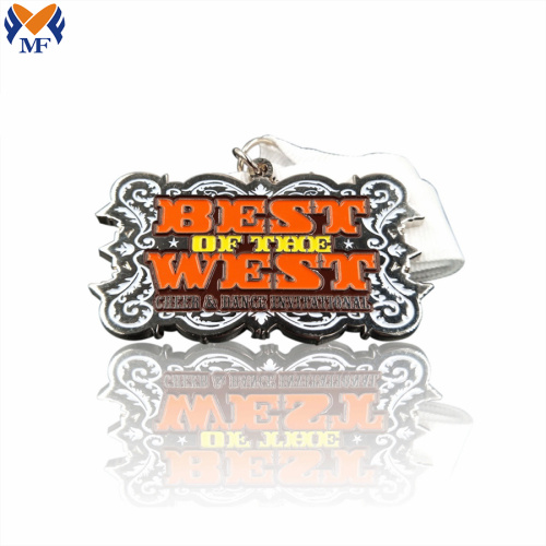 High quality custom square enamel metal medal