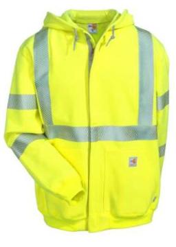 Men's Flame-Resistant High-Visibility Hooded Sweatshirt