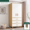 Dormitorio armario de madera maciza blanca