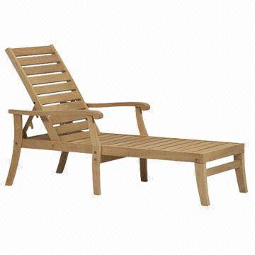 Beach Chair, Made of Wooden Material