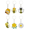 Custom PVC Keychain Personalized Promotional Item with UV Printing Stainless Steel Metal Type for Logo Display