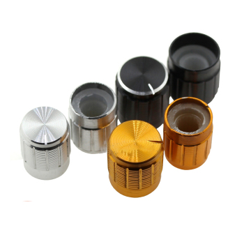 15x17mm Aluminum Alloy Potentiometer Knob - Black Volume Control Knob for DIY