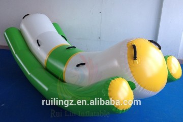 pvc airtight cheap inflatable water air seesaw