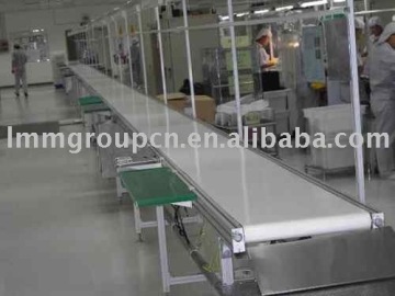 aluminum profile rubber belt conveyor system