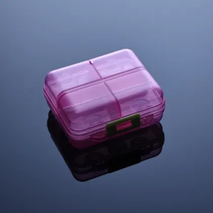 7 Compartments Double Layer Drug Pill Box