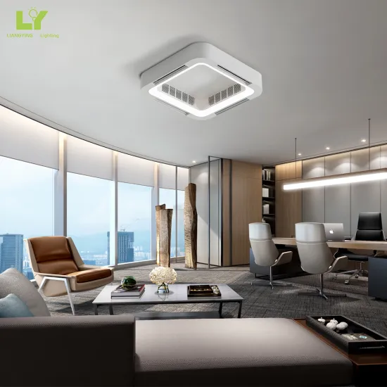 Smart Modern Outdoor Bladeless Wooden LED Ceiling Fan with Lamp Light