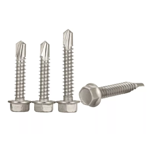 Hex washer head drilling screw paint