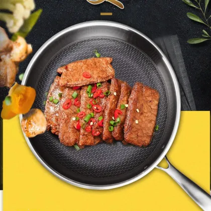 Stainless Steel Honeycomb type Non-stick Pan