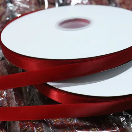 Red Satin Ribbon 2cm - Christmas Ribbon Webbing