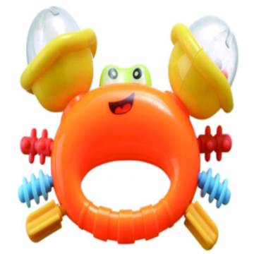 Safe Cute Crab Shape Baby Bell Toy