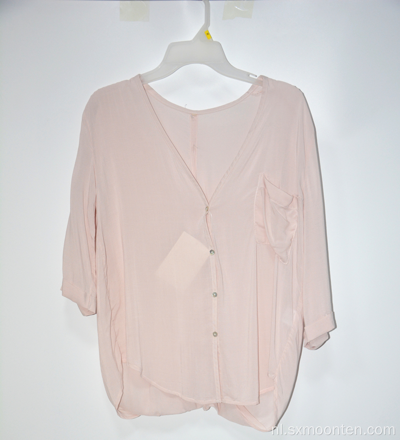 Nieuwe ruches casual stijlvolle blouse
