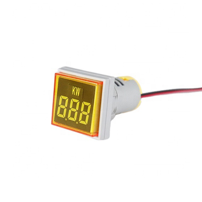 22MM INDICATOR OWER METER-YELLOW 