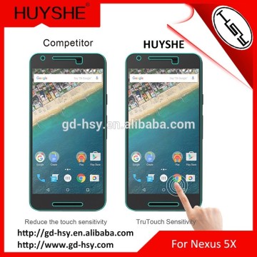 HUYSHE 9h cooyee screen protector for lg nexus 5x tempered glass screen protector