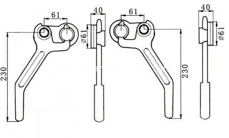 Angle Lever Lock Right Side,Angle Lever Lock Left Side