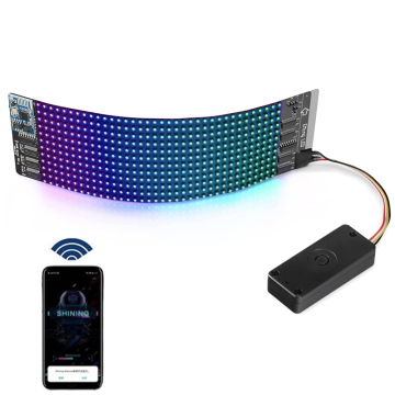 Bluetooth Control LED Matrix Panel for Bag Shoes Cloth Hat Advertising