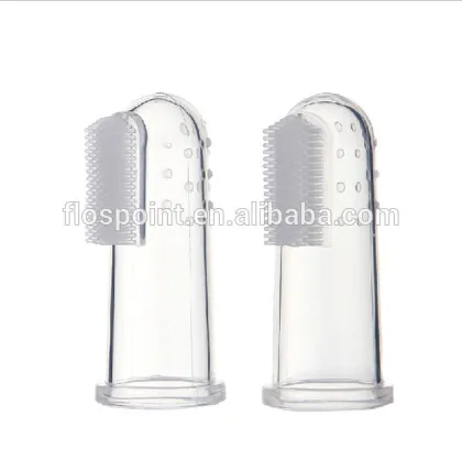 Brand New Soft Safe Baby Toothbrush Kids Silicone Finger Toothbrush Gum Brush For Clear Massage