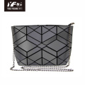 Geometric PU leather shopping ladies chain bag
