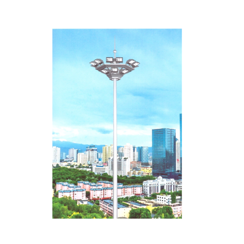 Steel Lighting High Mast 20M 25M 30M Solar Lighting High Mast Pole Reliable Reputation Industrial Customized