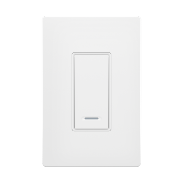 Wireless Wall Switch for Home Automation: BNC-60/U193WT-8 In-Wall Wi-Fi Switch with Single Way Wiring