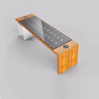 solar powered charging benches