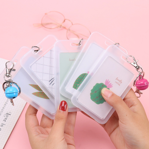 1PC Transparent Card Sets ID Badge Case Clear Bank Credit Card Badge Holder Accessories Belt Key Ring Chain Clips