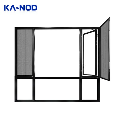 Modern Villa Soundproof Window Design: Lowe's Glass Aluminum Frame Casement Windows