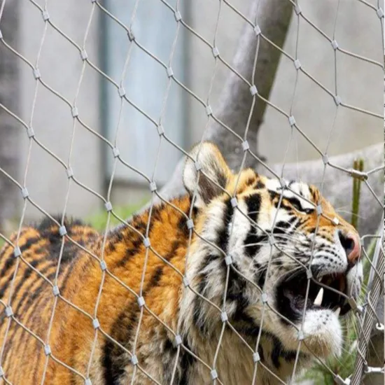 Customized High Quality Ferrule Flexible Stainless Steel Rope Mesh for Animal Enclosure - Wholesale