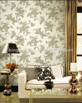 beauty flower wallpaper design for interior decoration