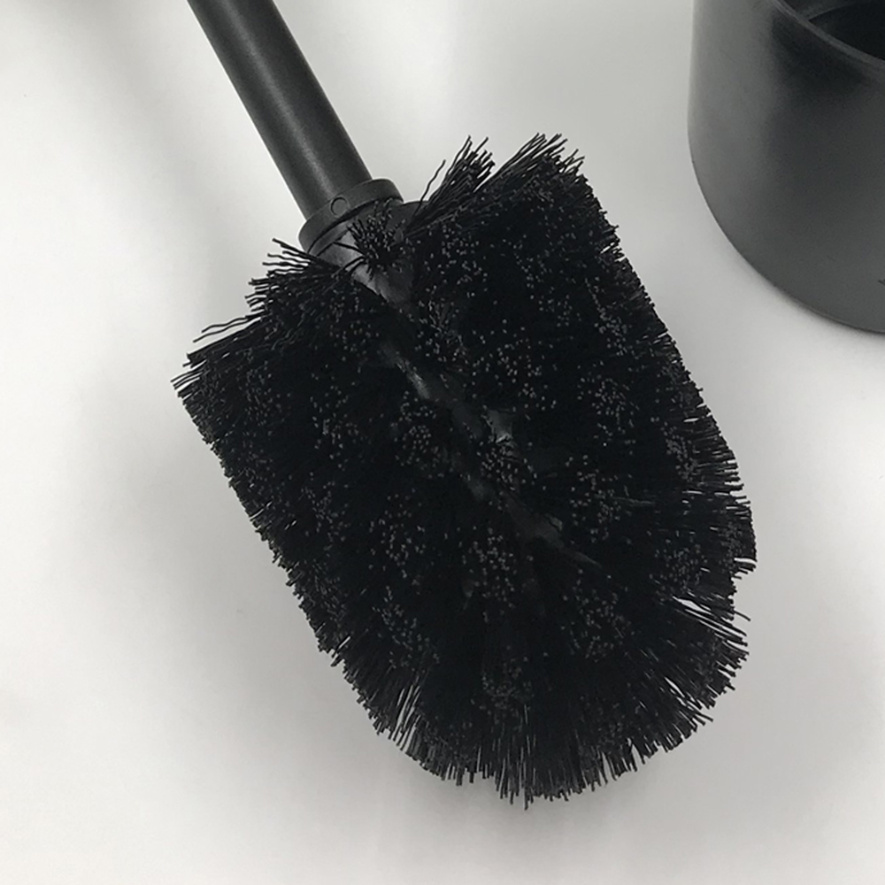 black bristle of toilet brush