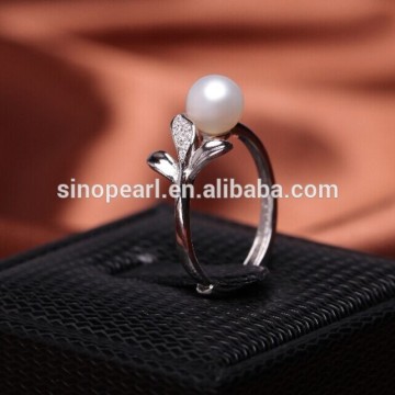 AAA 6.5-7MM 925 sterling silver modern engagement ring PR004-1