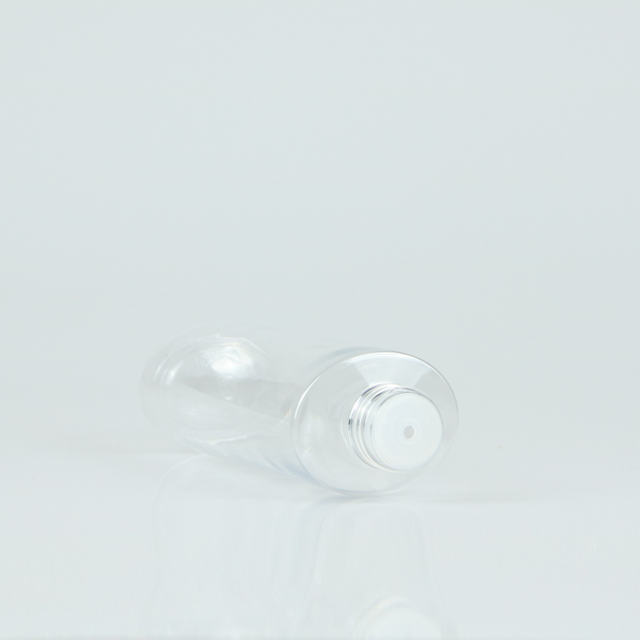 plastic pet 150ml clear toner oval shape bottle