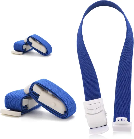 Disposable Medical Buckle Tourniquet 50 Pack - 1in x 18in - For Home & Outdoor Use