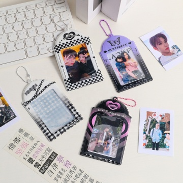 Custom Design Fashion Korea Transparent Case with Kpop Stars Photos for Card Holder