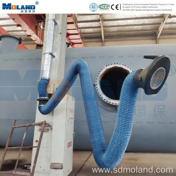 Wall Mounted Flexible Suction Arm for Extraction System