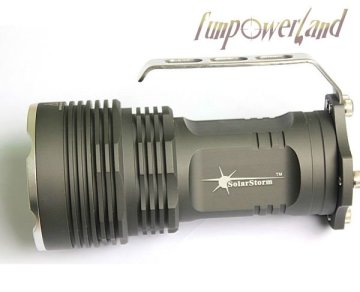 New Arrival SolarStorm 5 Mode 4000 Lumins 5xCree XM-L T6 LED Flashlight Power By 4x18650 Battery Hiking Camping Torch