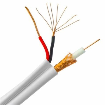 RG6 coaxiale kabel Qith 2 kern Siamese kabel